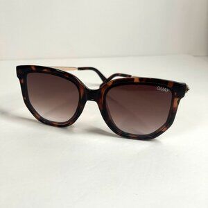 Quay Coffee Run Sunglasses Brwn Lens Oversized POLARIZED 51mm Tort Gold *READ*